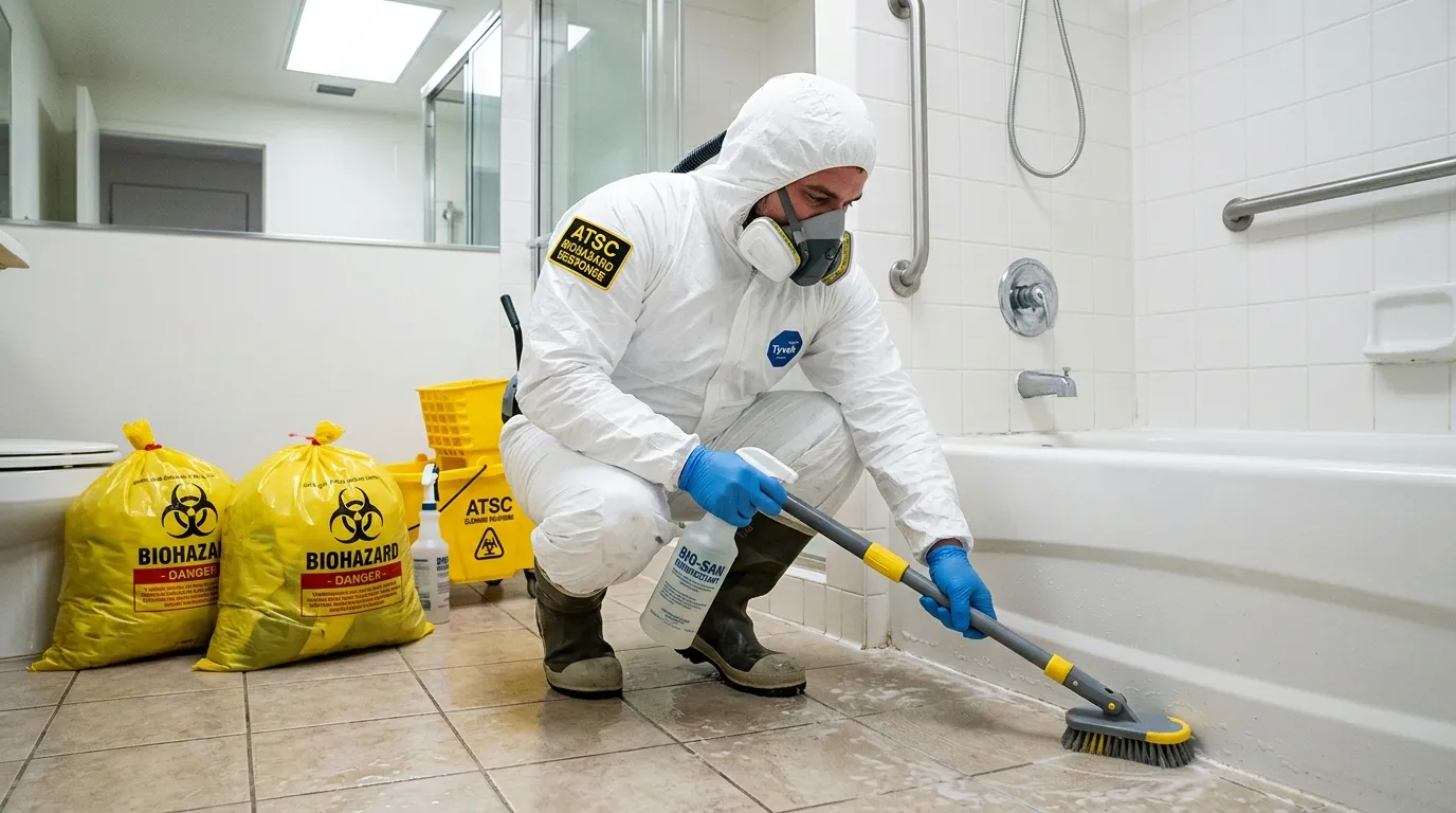 Decontamination equipment deployed for Blood Cleanup in Fitchburg